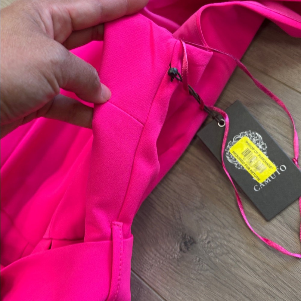 Vince Camuto Women's Sleeveless V-Neck Tie-Waist Jumpsuit Pink Size Small $109 - Picture 6 of 9